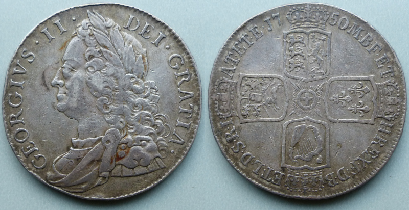 George II, 1750 crown